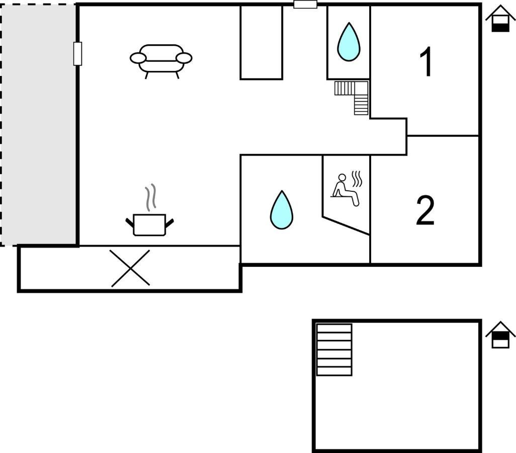 2 Bedroom Nice Home In ดาเกอบึล ภายนอก รูปภาพ